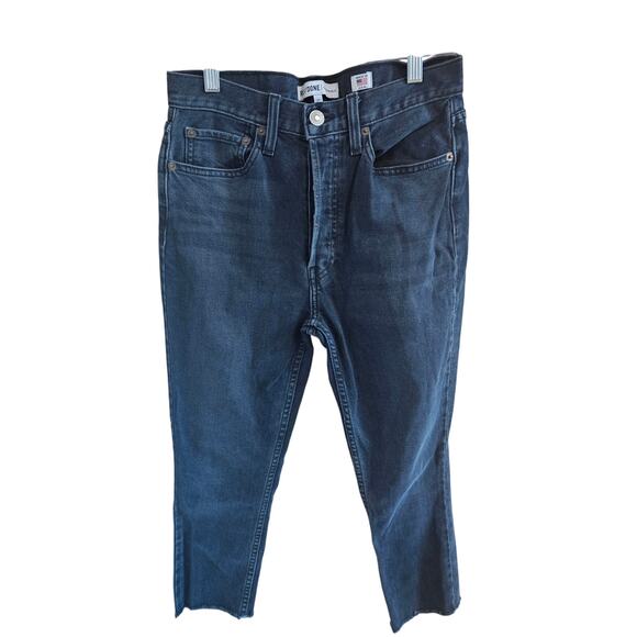 Re/done High Rise Ankle Crop Womens size 27 - Picture 2 of 11